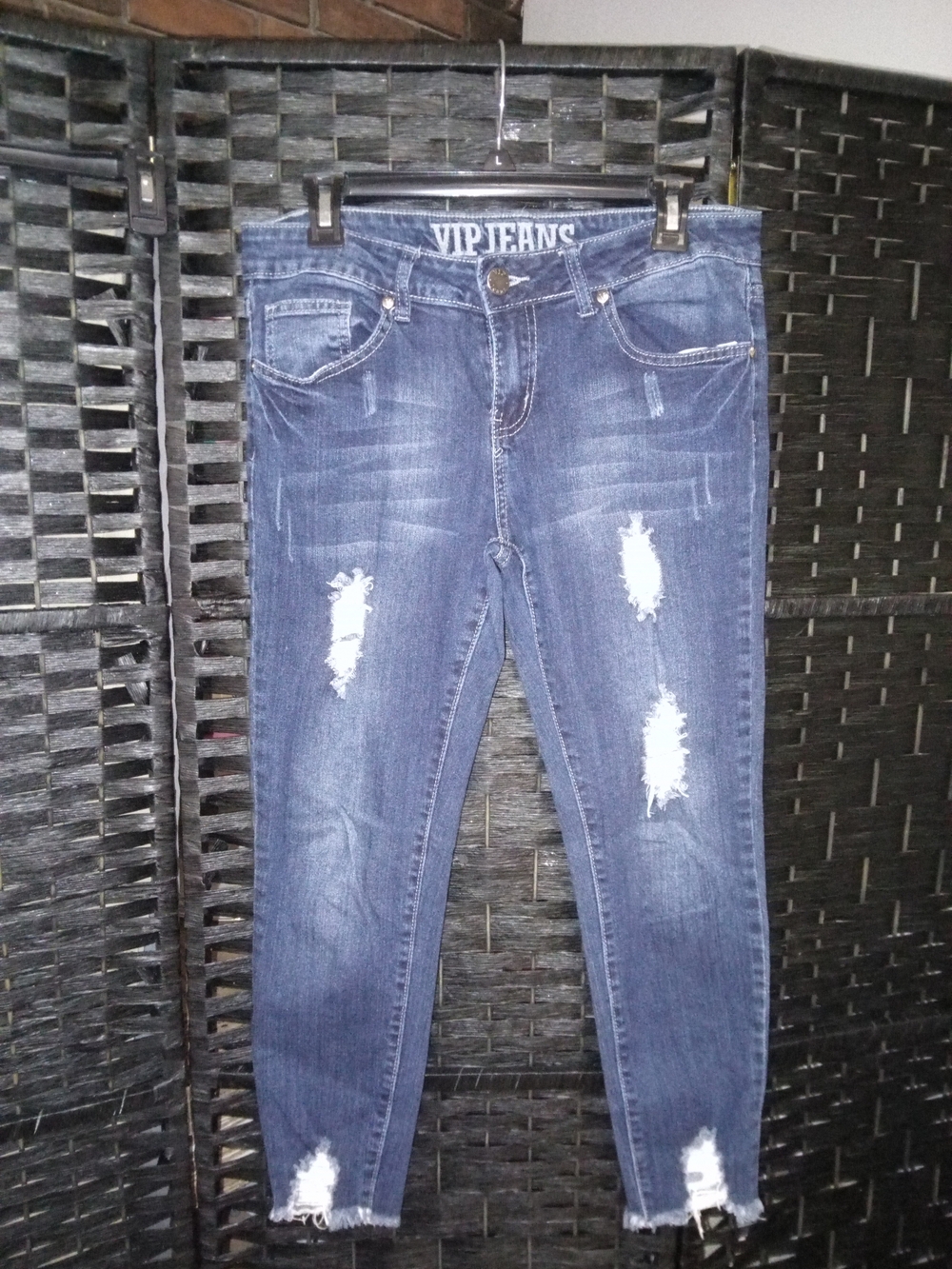 VIP Dark Blue Skinny Ripped Jeans